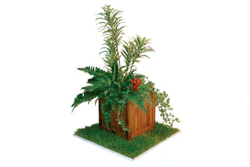 TRIS - Wooden planter by Il Giardino di Legno - view 3